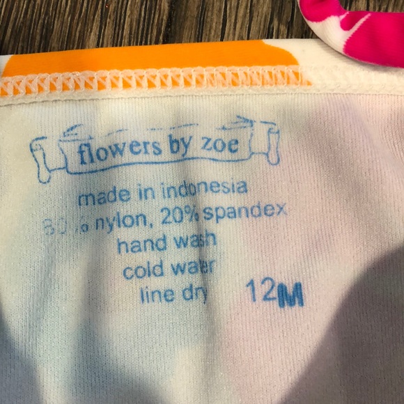 Flowers By Zoe Baby Girls Bikini Sz 12m - Picture 4 of 6